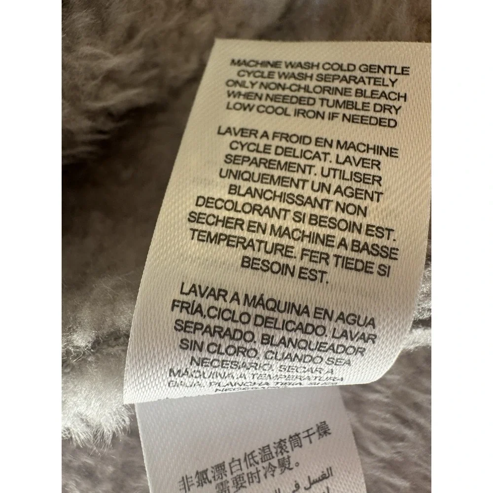 Habitual Kid Gray Faux‎ Fur Girl's Coat  Size 14 Fleece Lining Fashionable